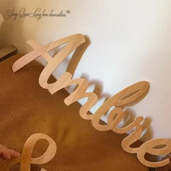 Custom Personalized Wooden Name Plaque for Kids Room, Nursery Wall Decor, Boys and Girls