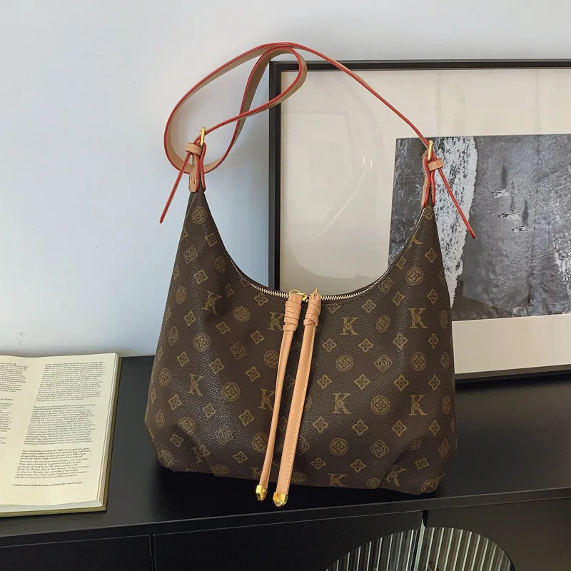 

2025 New Women's Large-Capacity Premium Print Underarm Bag - Trendy Versatile Shoulder/Crossbody Handbag