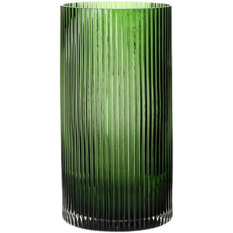 

Nordic creative simple glass vase ornament light luxury dried flower arrangement hydroponic large home decoration