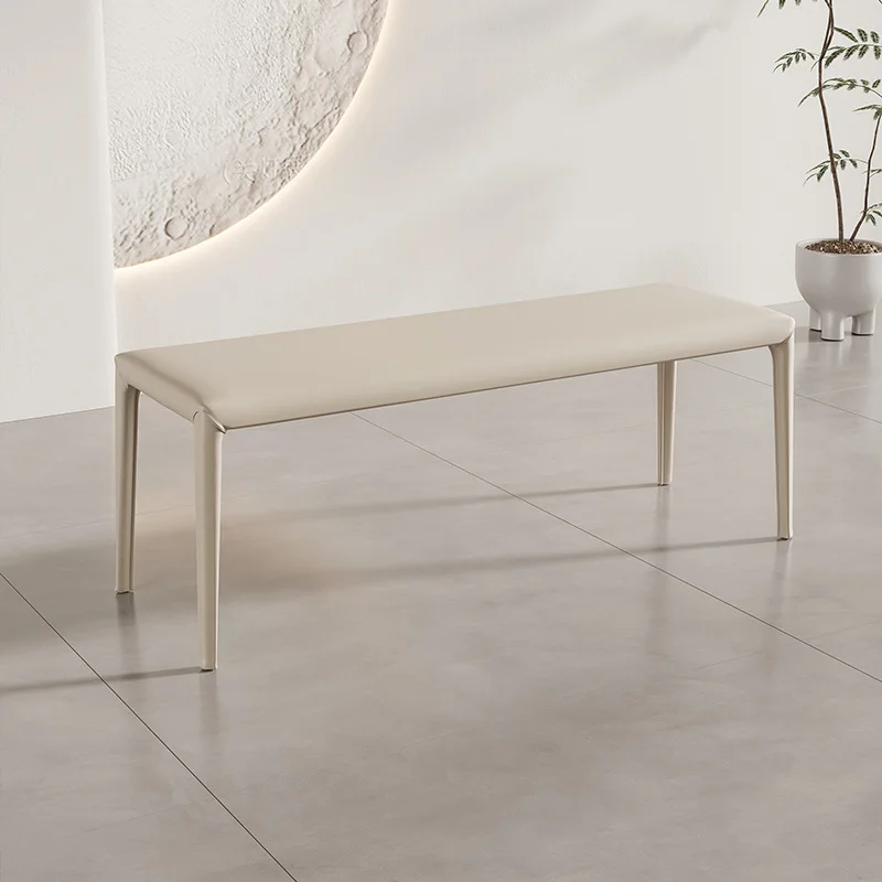 Italiano, Minimalista, Hogar, Comedor, Sillín de Cuero, Banco, Estilo Crema