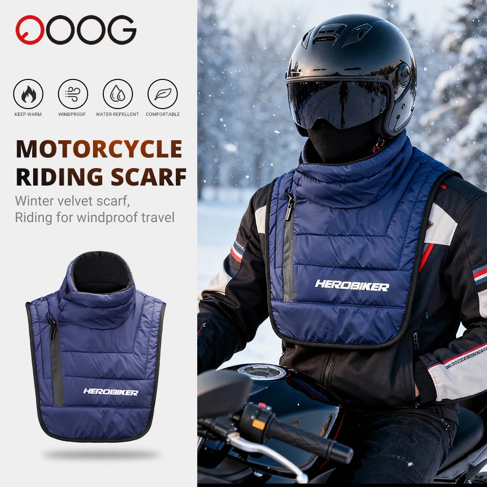 

Winter Motorcycle Scarf Neck Warm Cold-Resistant Motorbike Riding Warm Neck Cover Moto Rider Chest And Neck Protector Windproof