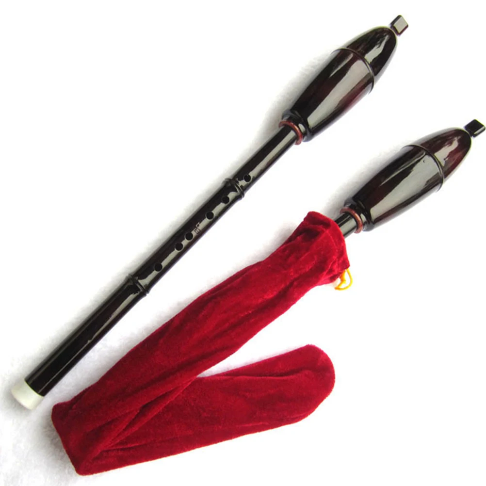 

1 set Bawu Flute Kit Resin Smooth Beginner Instrument Storage Bag Musical Gifts Kids Student Folk Woodwind Chinese Ethnic