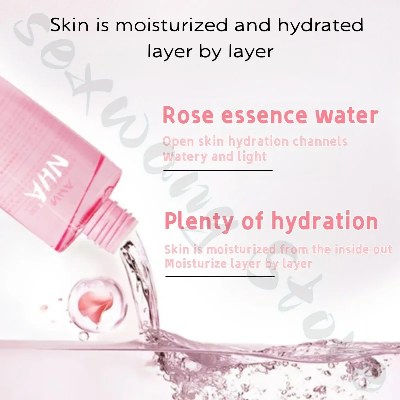 NHA Rose Essence Water 400ml Rose Hydrosol Deep Moisturizing Replenishing Wet Compress Improves Rough and Dry Skin Toner