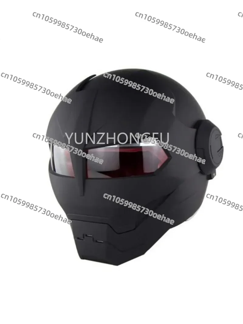 Motorcycle Helmet Personality Cool Iron Man Full Helmet Retro Transformers Exposure Helmet