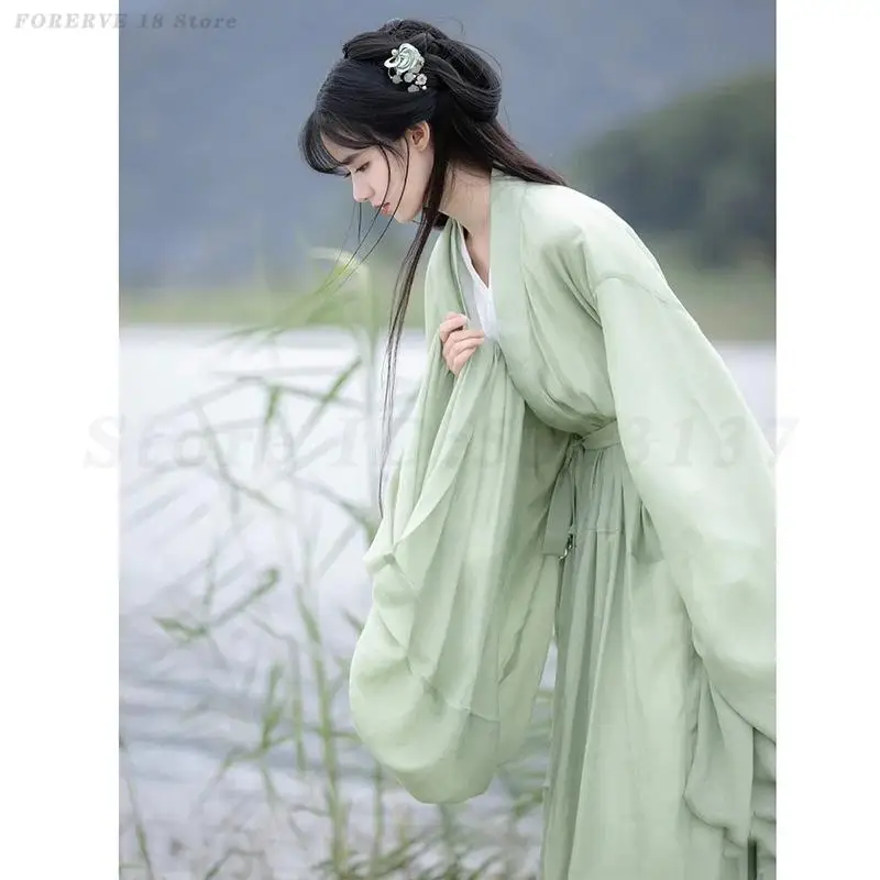 فستان هانفو الصيني للنساء أزياء تنكرية للملابس التقليدية القديمة سلالة سونغ هانفو ربيع الخريف أداء الرقص الزي