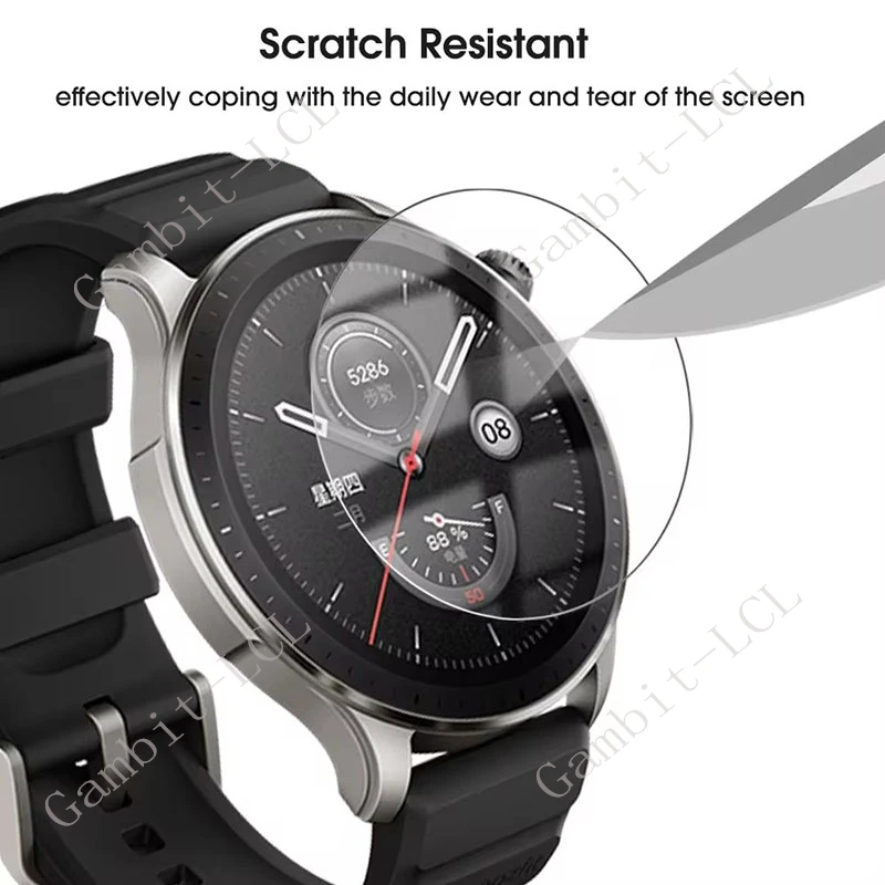 2PCS 9H Tempered Glass Screen Protector For Amazfit GTR4 Pace Balance Falcon T-Rex2 T-Rex Pro Stratos 3 Smart Watch Cover Film view 4