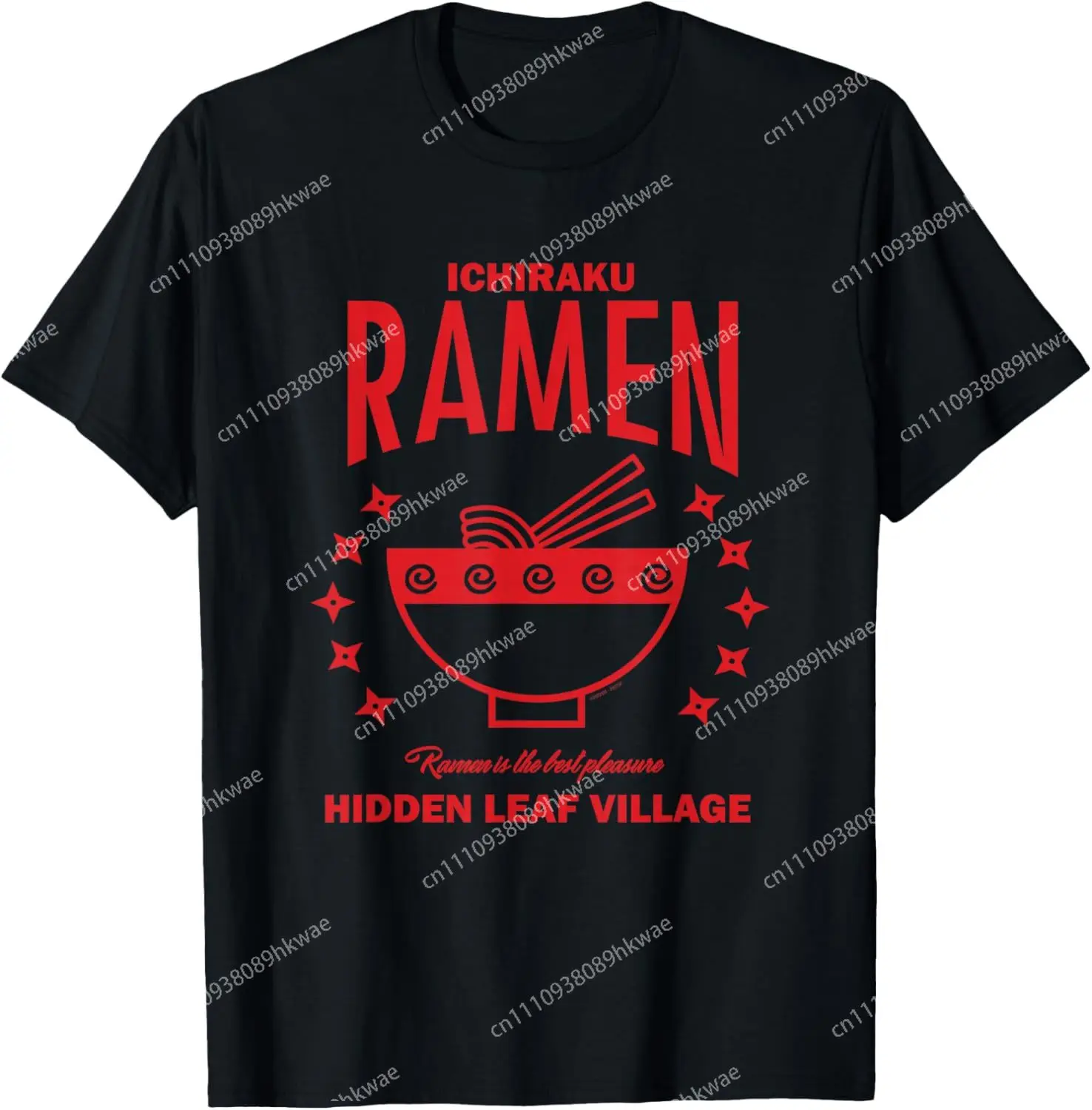 Naruto Shippuden Foodie Ichiraku Ramen Anime Fashion Casual Lustiges T-Shirt S-6XL