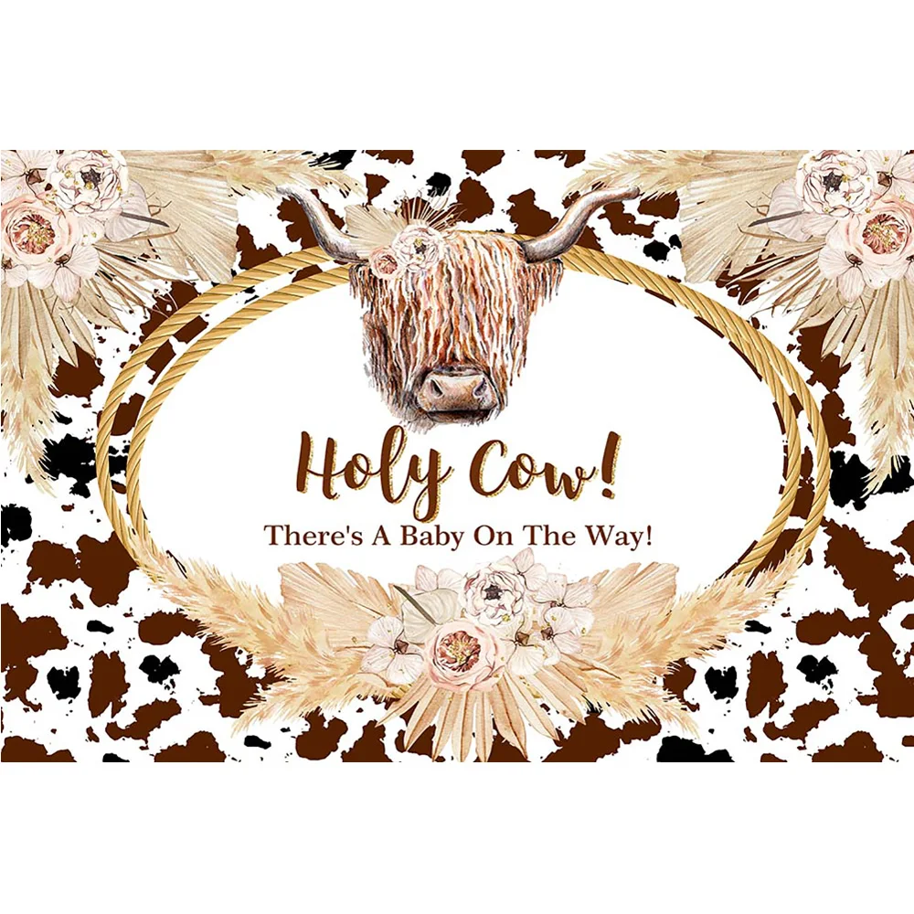 Mocsicka фон для фотосъемки новорожденных ковбойский Детский праздник коричневый день рождения украшение Детская фотография