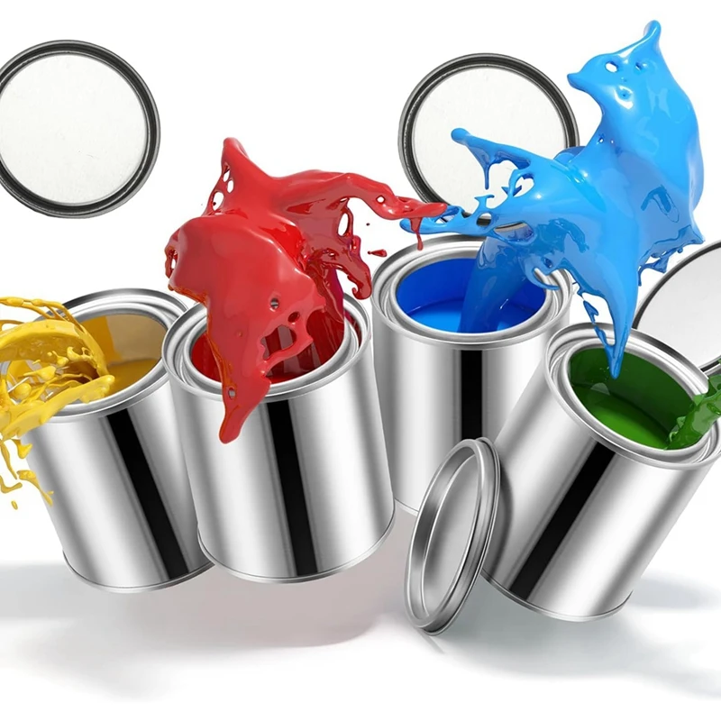 16 Pack Unlined Can 0.84 Pint Empty Metal Paint Cans With Lids Small Paint Can Multipurpose Paint Pail