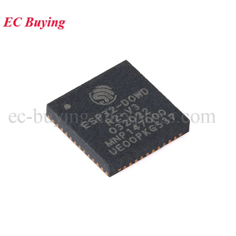 ESP32-D0WDR2-V3 QFN-48 2MB P-SRAM ESP32 2.4GHz WiFi Bluetooth-compatible BLE 5.0 Dual Core 32-bit MCU Wireless Chip IC Original