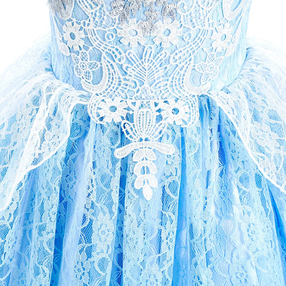 Mädchen Aschenputtel Kleid Halloween Weihnachten Ballkleid Mädchen Cosplay Prinzessin Kostüm Kinder Kleidung für Geburtstags feier verkleiden