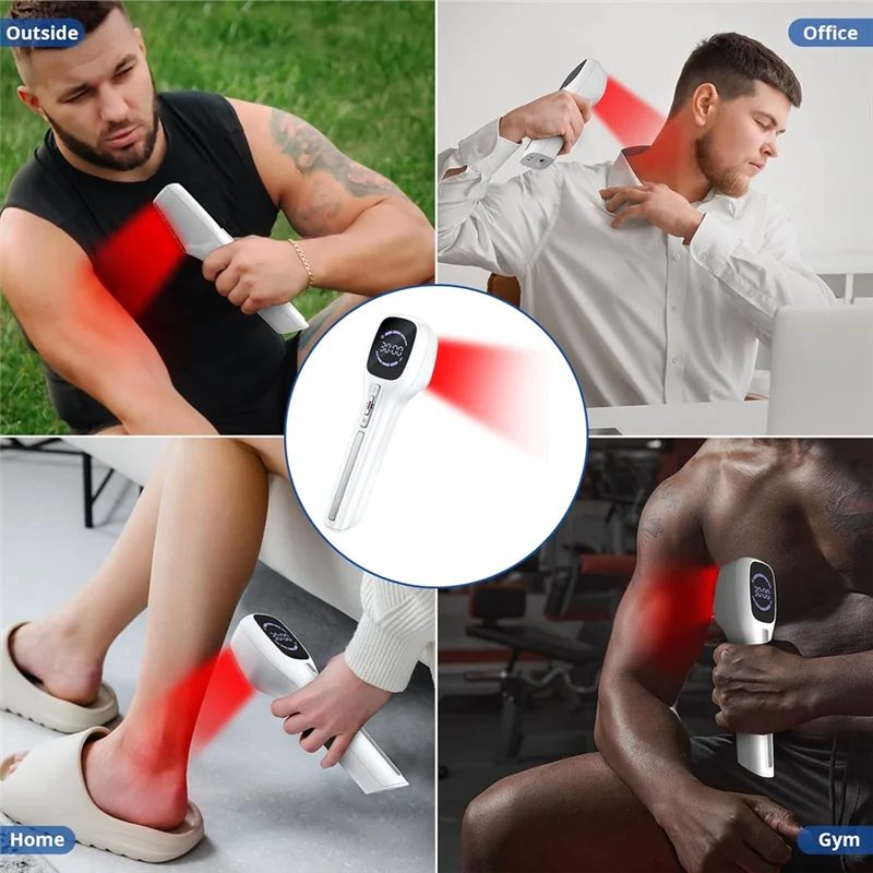 Baguette de thérapie à la lumière rouge infrarouge AA20, dispositif portatif, Laser froid pour le soulagement des douleurs articulaires des muscles humains et des animaux de compagnie