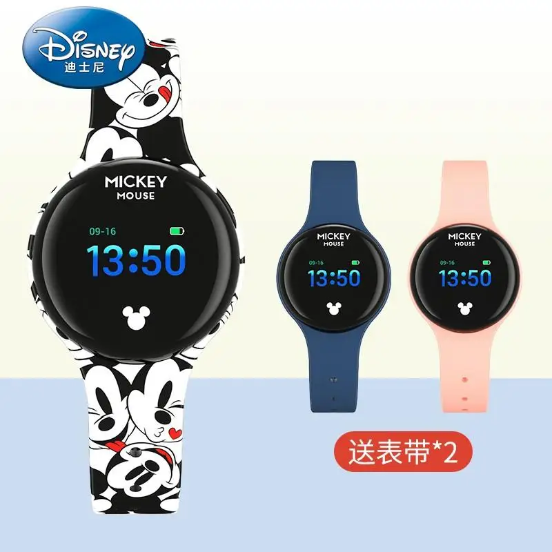 Disney-reloj Digital de Mickey Mouse para niños y niñas, reloj deportivo inteligente con pantalla táctil para estudiantes, dibujos animados