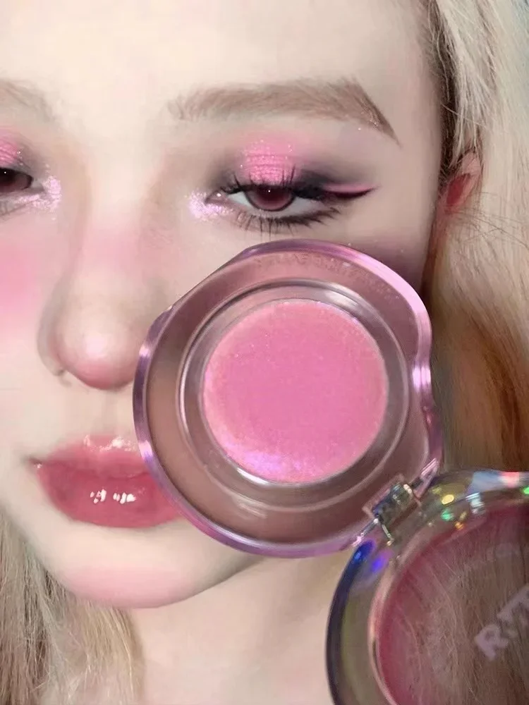 RMT High Gloss Chameleon Highlight Viola opaco Polvere fine Crema Fard Lucido Viso Schiarente Piastra integrata Trucco ROMATICO