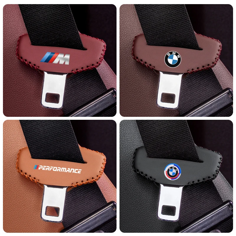 자동차 안전 벨트 플러그 보호대 커버, BMW M G20 G30 F10 F40 F44 F34 F30 G01 G02 G05 G06 G07 F25 F26 F07 F15 F16 G32 G26, 2 개