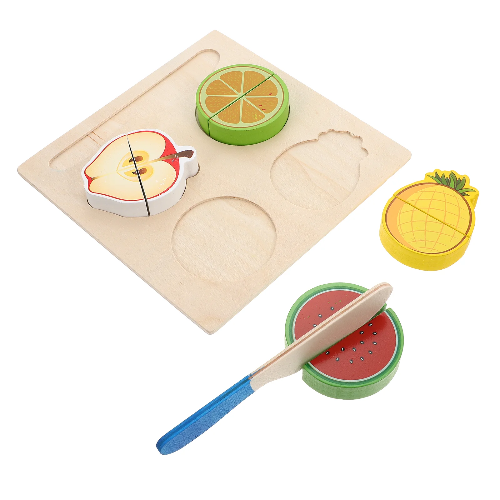 Food Fruit Cut Baby Child Kids Puzzles Childrens Toys Toddler Wooden Educational for DIY