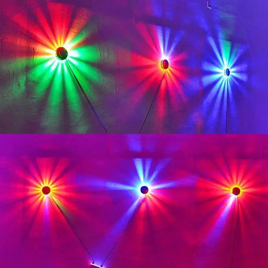 Colorful Disco Lights 48 LED Rotating Wall Lights Flash Bar KTV Shop Net Red Background Decorative Lights Stage Lights