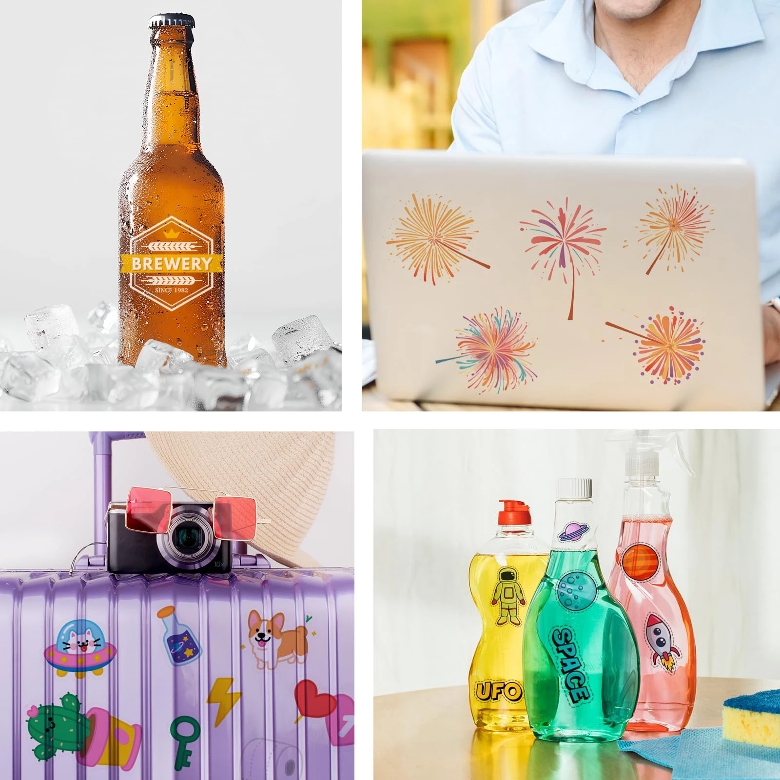 20 Sheets A4 Size Printable Clear Sticker Self-Adhesive Paper Waterproof Transparency Vinyl Sticker Only For Laser Printer