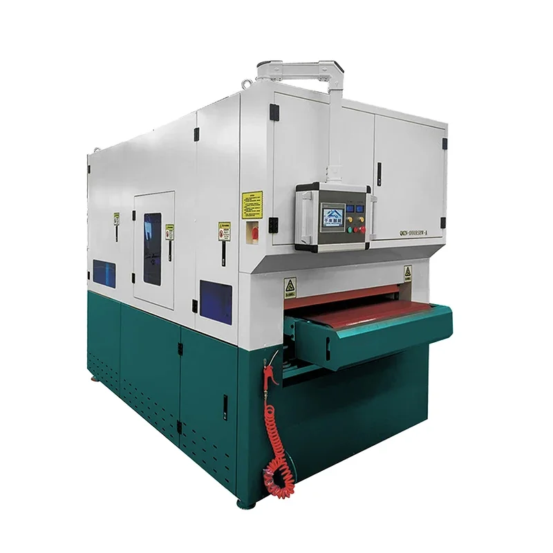 LX-RRS-A 450mm-1600mm Double Sanding Belt Deburring and Chamfering Machine Vacuum Table for Sheet Metal