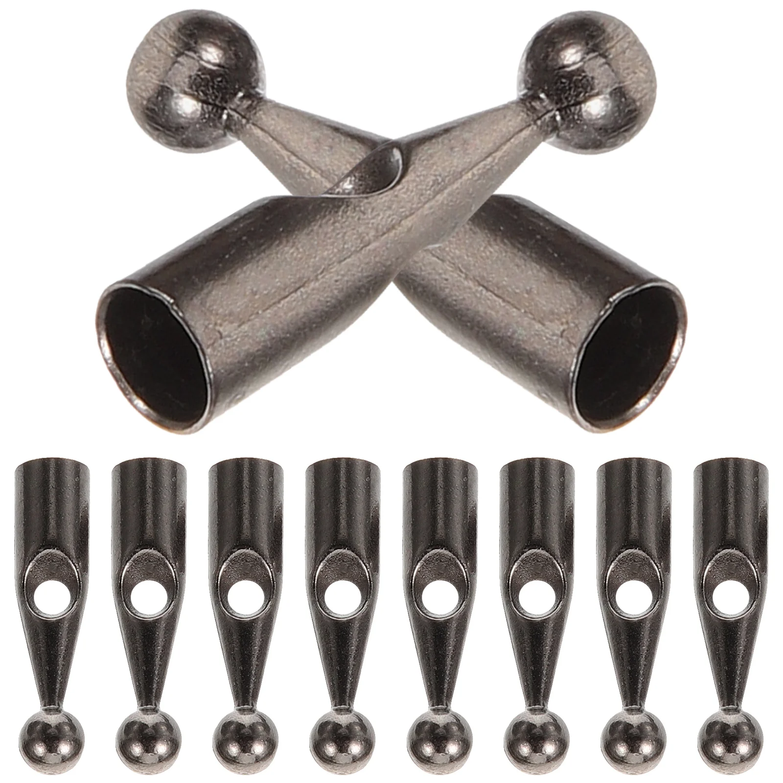 

10pcs Umbrella Bead Accessories Metal 4mm Hole Tail Beads for Folding Umbrella Repair Parts Replacement Durable Anti Wear