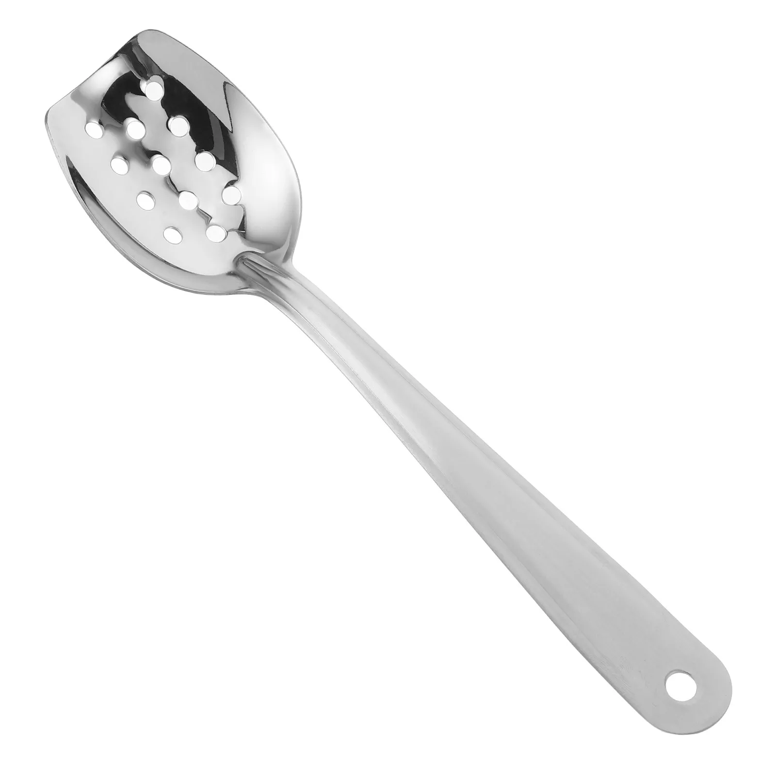 Stainless Steel Slotted Large Size Buffet Multi-Use Kitchen Serving For Salads Vegetables Daily Use Perforated Spoon Restaurant