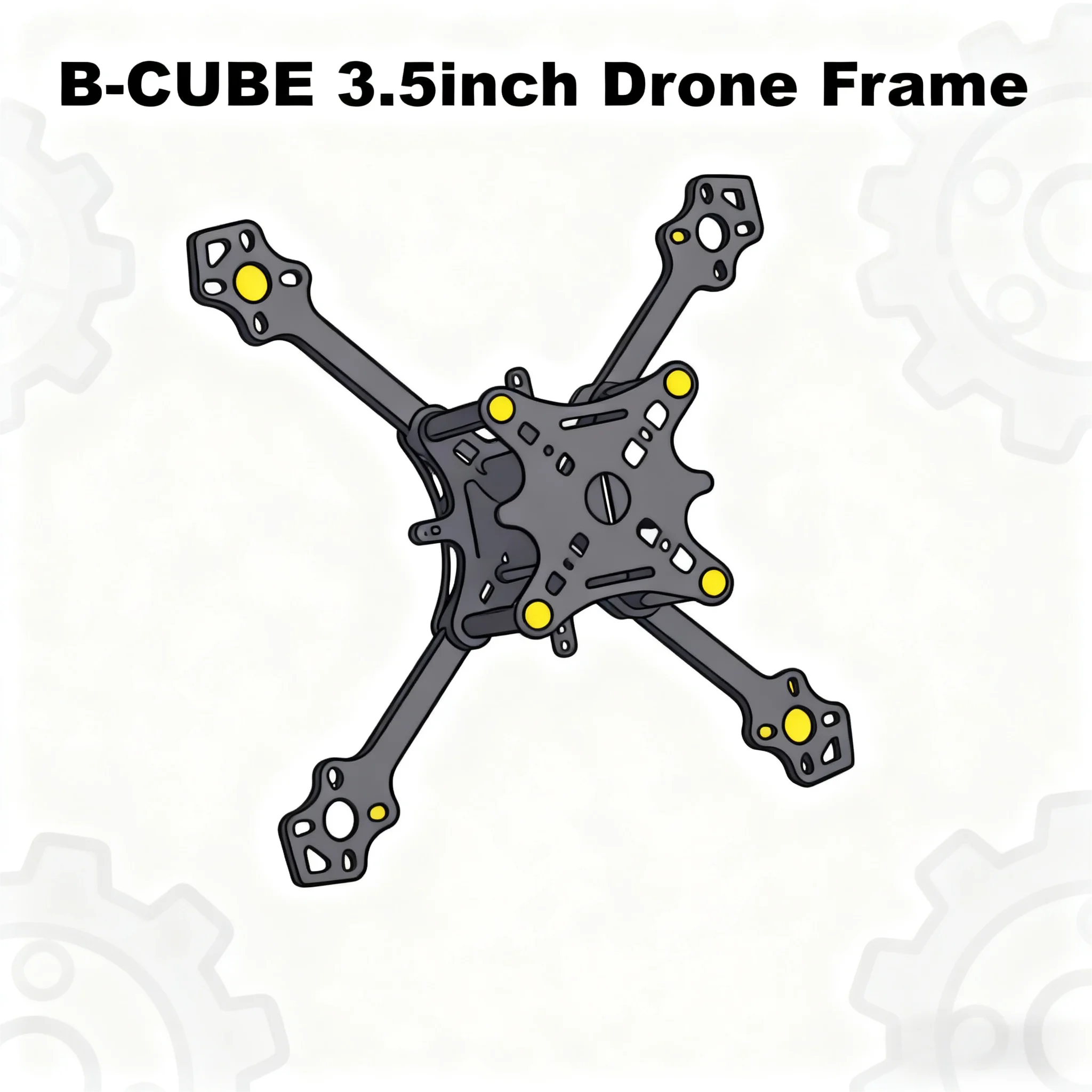 

B-CUBE 3,5-дюймовый комплект рамы FPVDrone из углеродного волокна F722rdupilot PX4 Управление полетом Гоночный дрон Квадрокоптер Фристайл INAV Beatflight