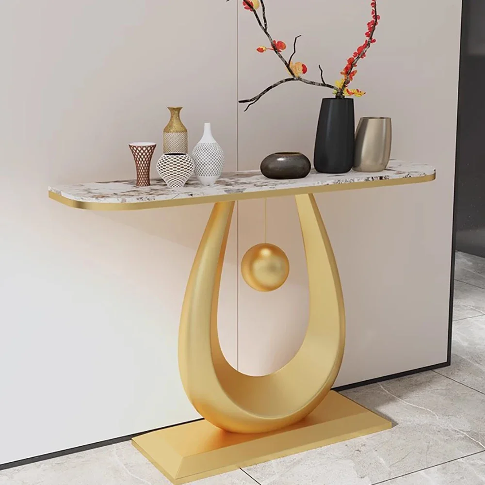 Unique Simple Hallway Table Trendy Luxury Portable Modern Corner Table Minimalist Beauty Tabel Console Hallway Table Furniture