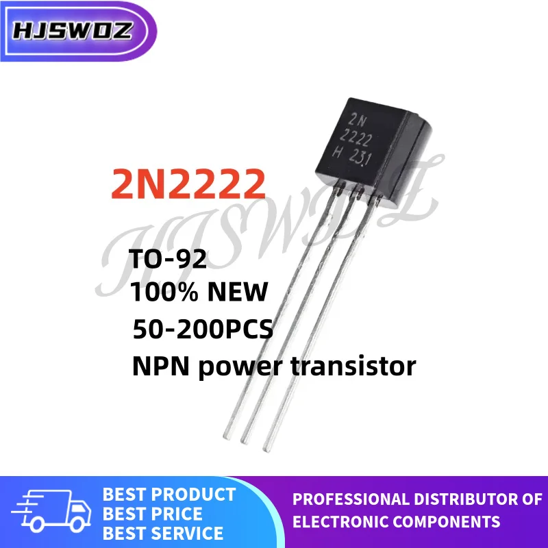 50-100-200PCS 2N2222 2N2222A TO-92 TO 92 NPN power transistor 100% quality