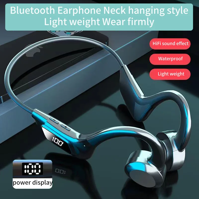 

Neck Worn Hanging Ear Bluetooth Earphone Light Weight Long Battery Life Support Card Insertion Power Display Sport Headphone