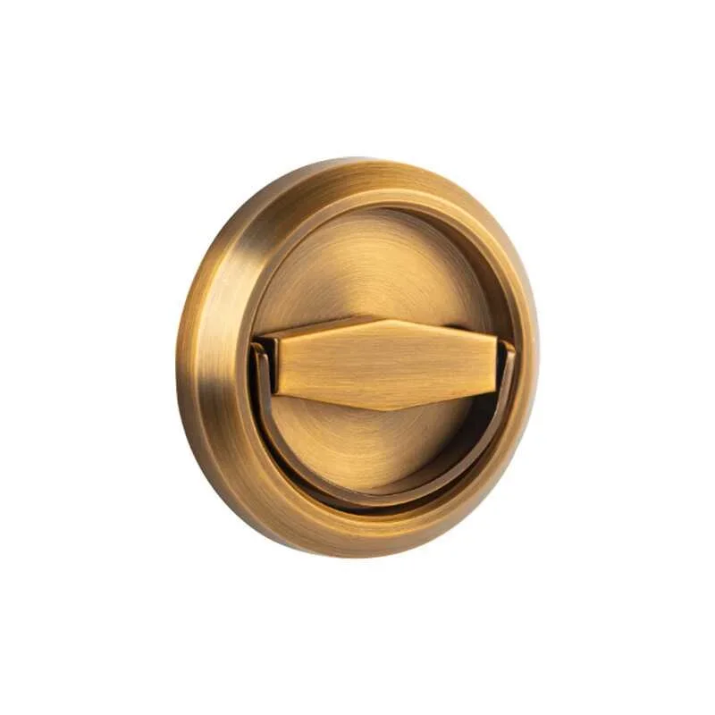 Stainless Steel Pull Ring Invisible Lock Indoor Concealed Single and Double Sided Invisible Door Lock Embedded Door Lock