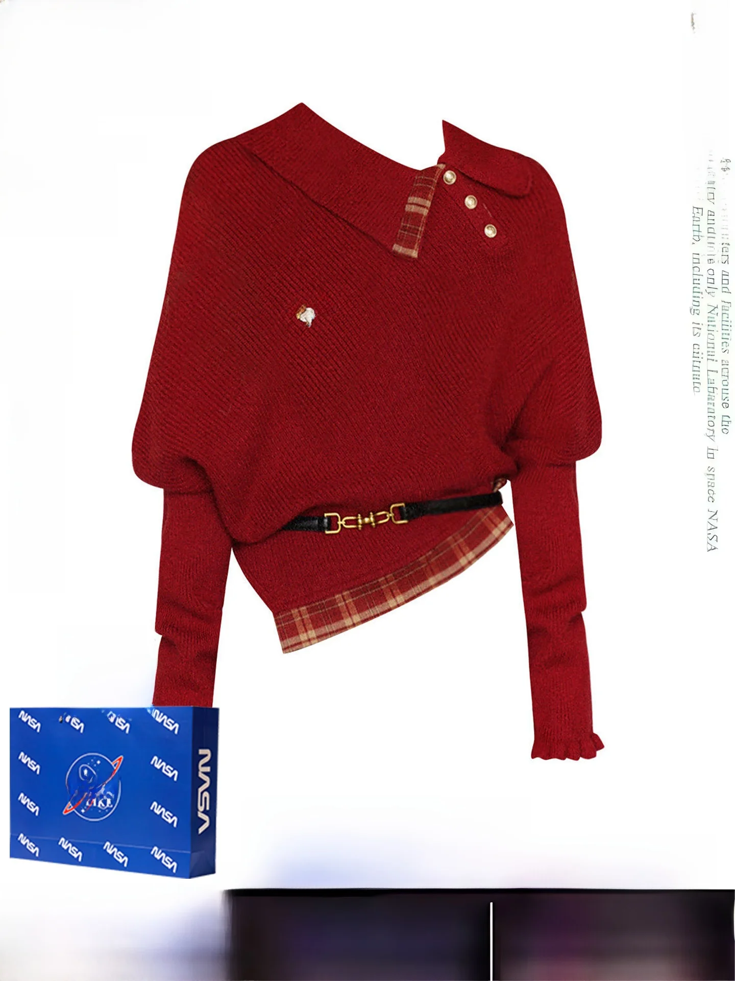 

Новинка! Красный асимметричный вязаный свитер с длинным рукавом для женщин. Универсальный, мягкий и уютный осенне-зимний свитер свободного кроя.