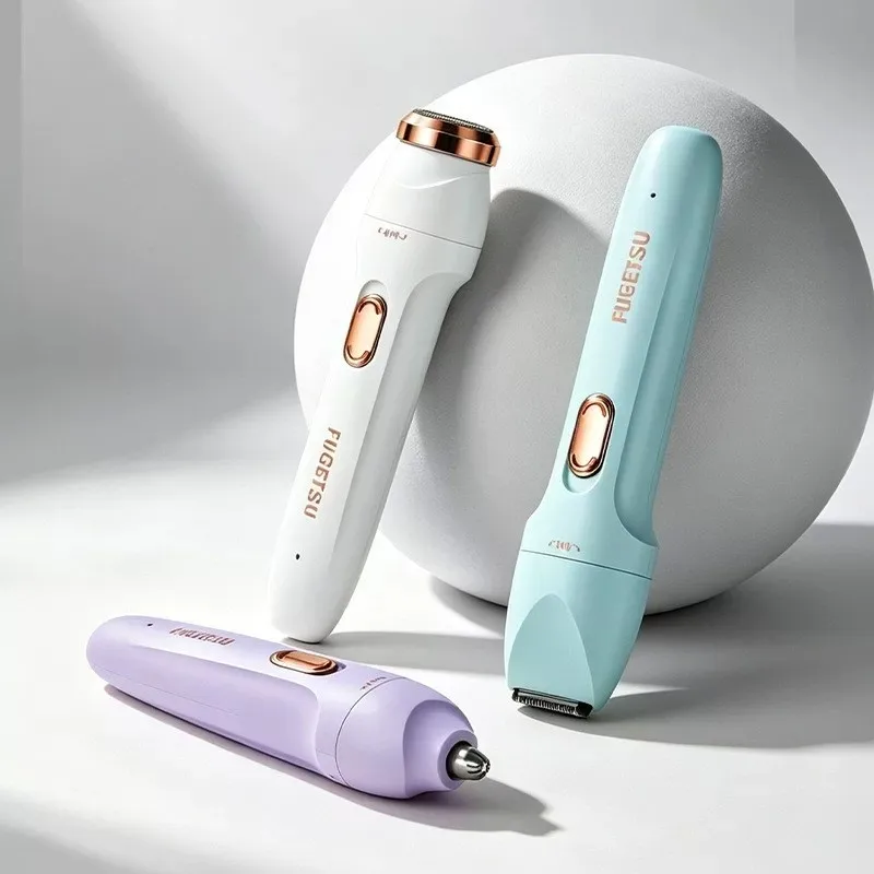 Women's Multi Functional 3-in-1 Shaver USB Charging Home Eyebrow Trimmer Nose Hair Removal Device Underarm Hair Removal