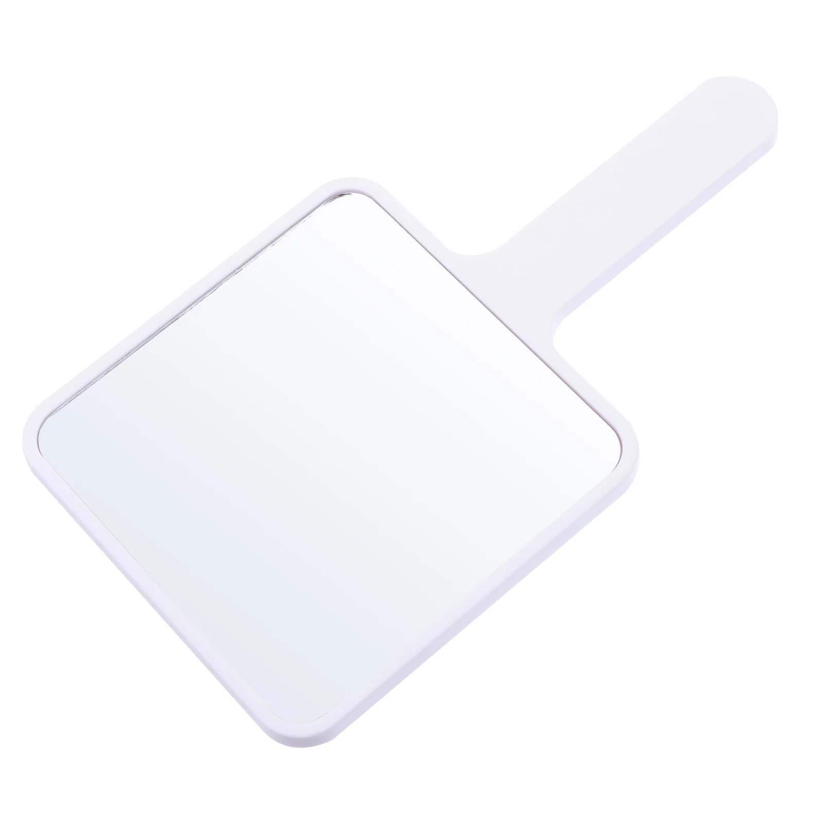 Espejo de maquillaje de mano, espejo portátil para barberos de salón, herramienta de belleza, superficie clara, sujeción cómoda