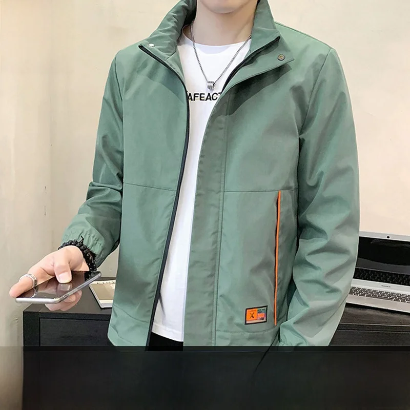 

TUCANO Мужское пальто с воротником-стойкой на подкладке Fce, весенне-осеннее молодежное пальто свободного покроя, длинное пальто из полиэфирного волокна све