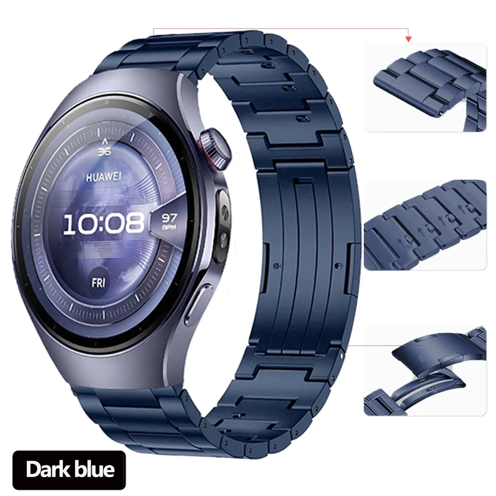 22mm 20mm Quick release Strap for Huawei Watch 5 GT5 Pro GT5 4 46mm Titanium Wristband for Samsung Galaxy Watch 7 6 Classic 5 4