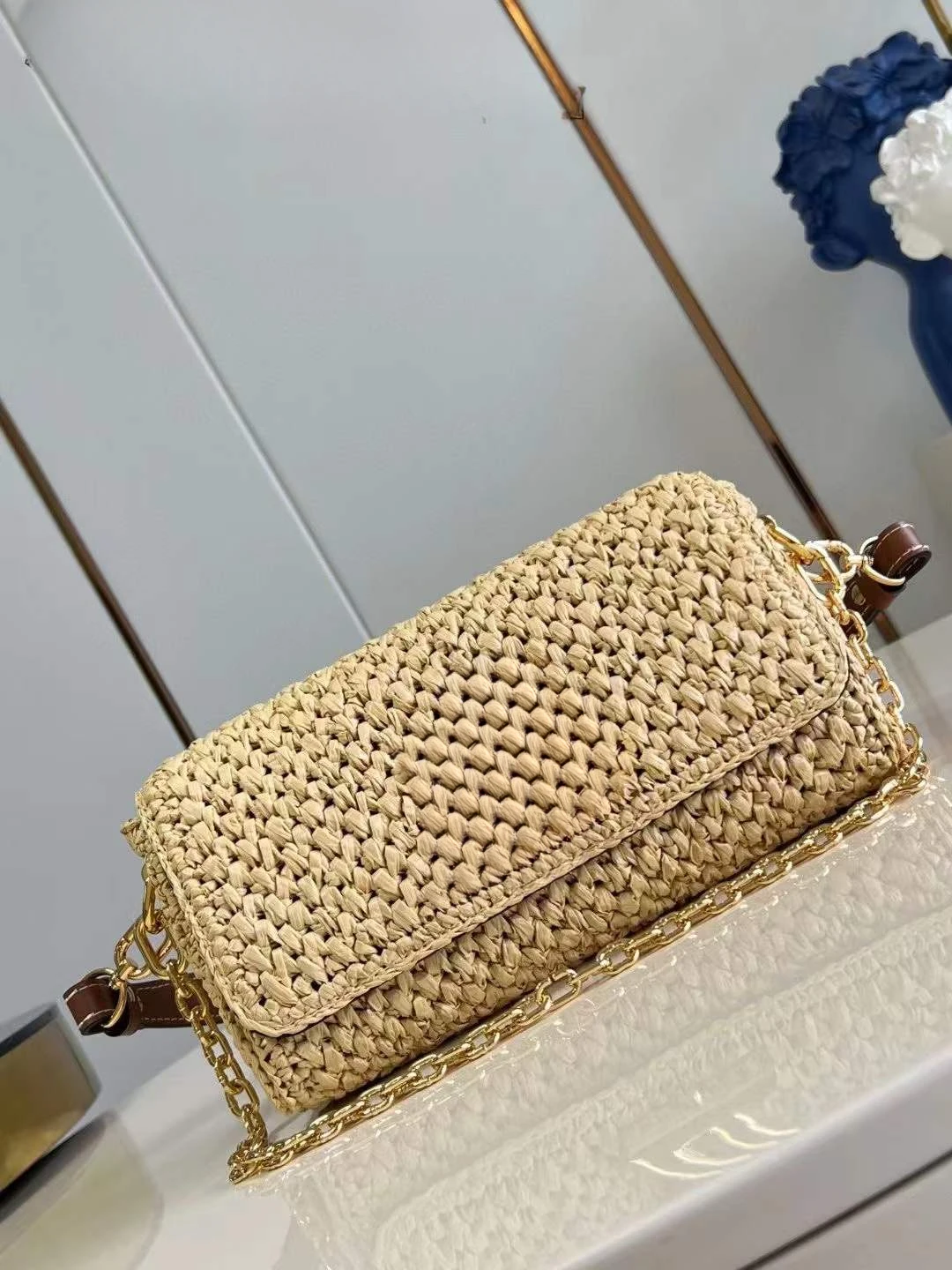 

2024 new straw braid fashion with small satchel bag all casual bag simple fashion commuter female bag