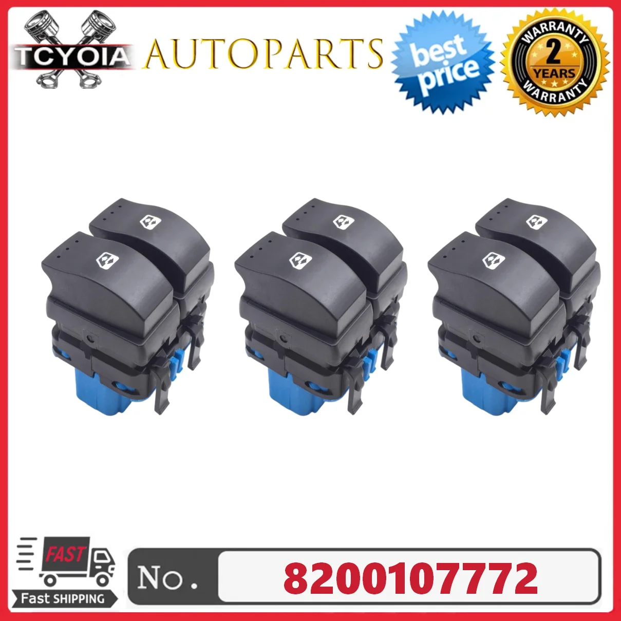 

Bulk sale Electric Power Window Control Switch 8200107772 for Renault MEGANE II 2001-2012