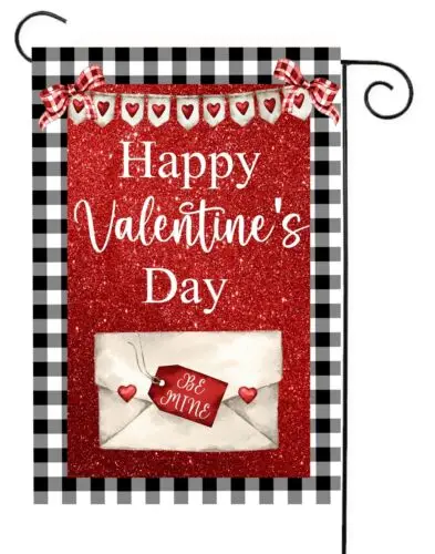 Valentine's Envelope Garden Flag  ~  12x18     Quality  Double Sided