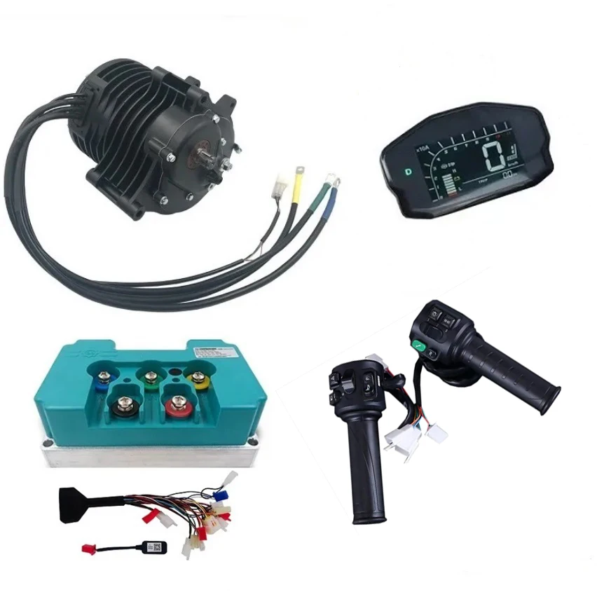 QSMOTOR-engranaje interno de tren medio de alto Torque, 138-C V3, 3000W, con controlador Fardrive ND72680 para motocicleta eléctrica de vehículo