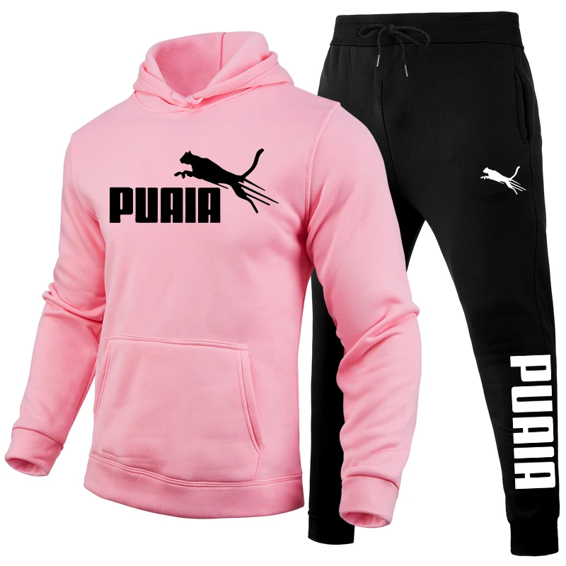 Herren-Set/Hoodie/Hose Herbst Winter Täglicher Freizeit-Sportanzug für Zuhause und Draußen Komfortabler Warmer Kapuzenpullover und Jogginghose – Detail 9