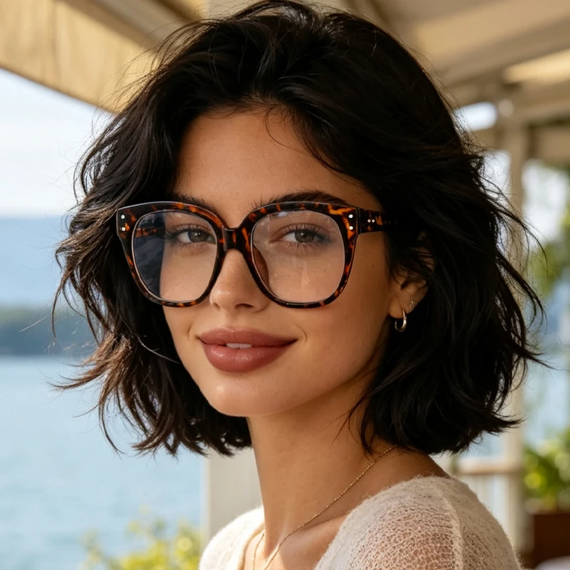 1pc simple texture fashion glasses, daily matching accessories, casual travel men and women with the same trendy glasses