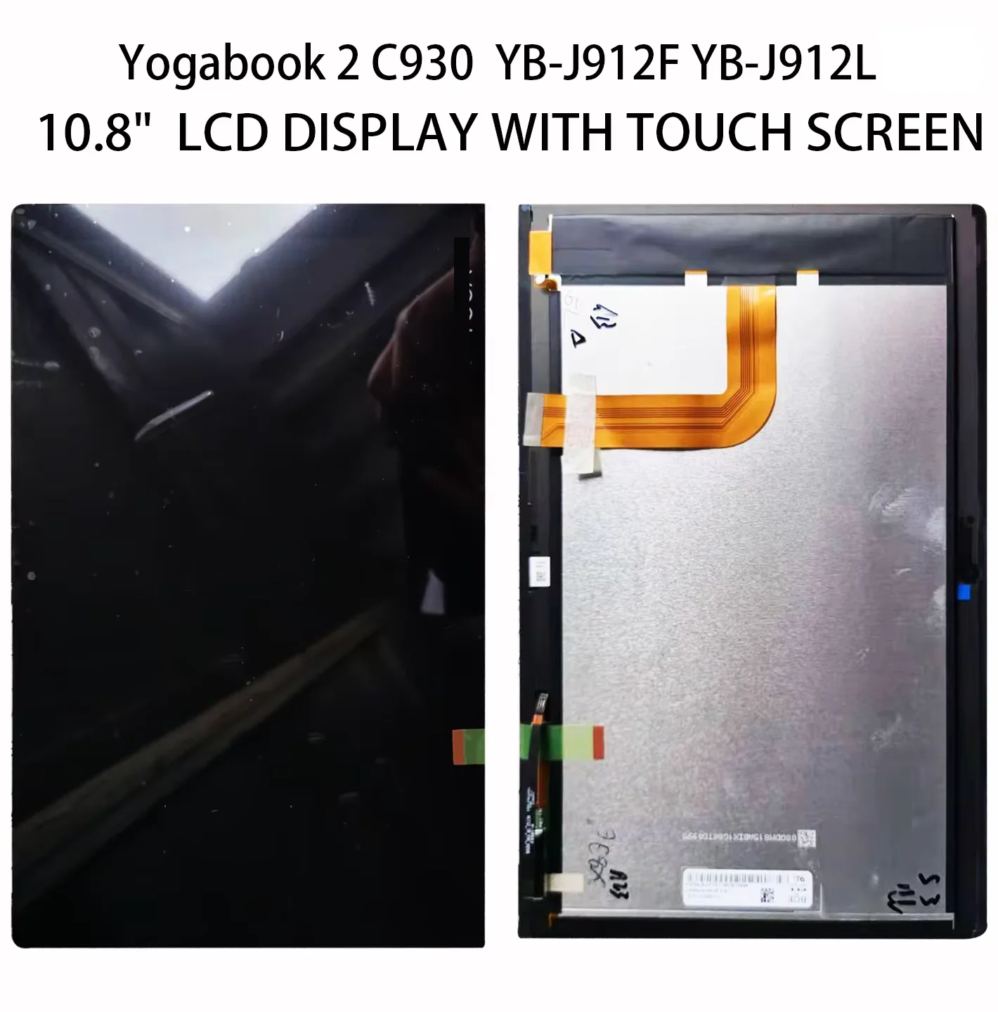 

New 10.8" For Lenovo Yogabook Yoga Book 2 C930 Book2 YB-J912F YB-J912L LCD Display Touch Screen Digitizer Glass Full Assembly