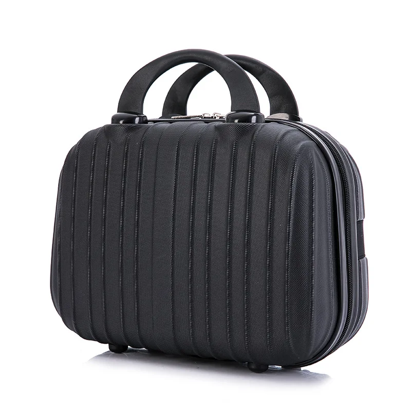 Valise à Main de Voyage de 14 Pouces pour Femme, Étui Cosmétique Portable, Boîte Cadeau de Haute Qualité, Sac de Rangement à Fermeture Éclair, Petit Bagage pour Enfant et Étudiant