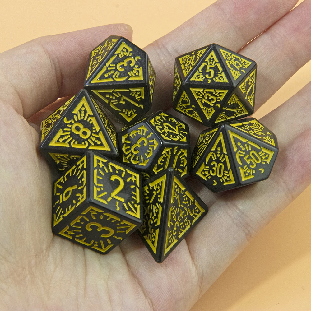 DND Dice Set 7 Pieces Polyhedr - Tablet Accessories Kit ulasan dan harga