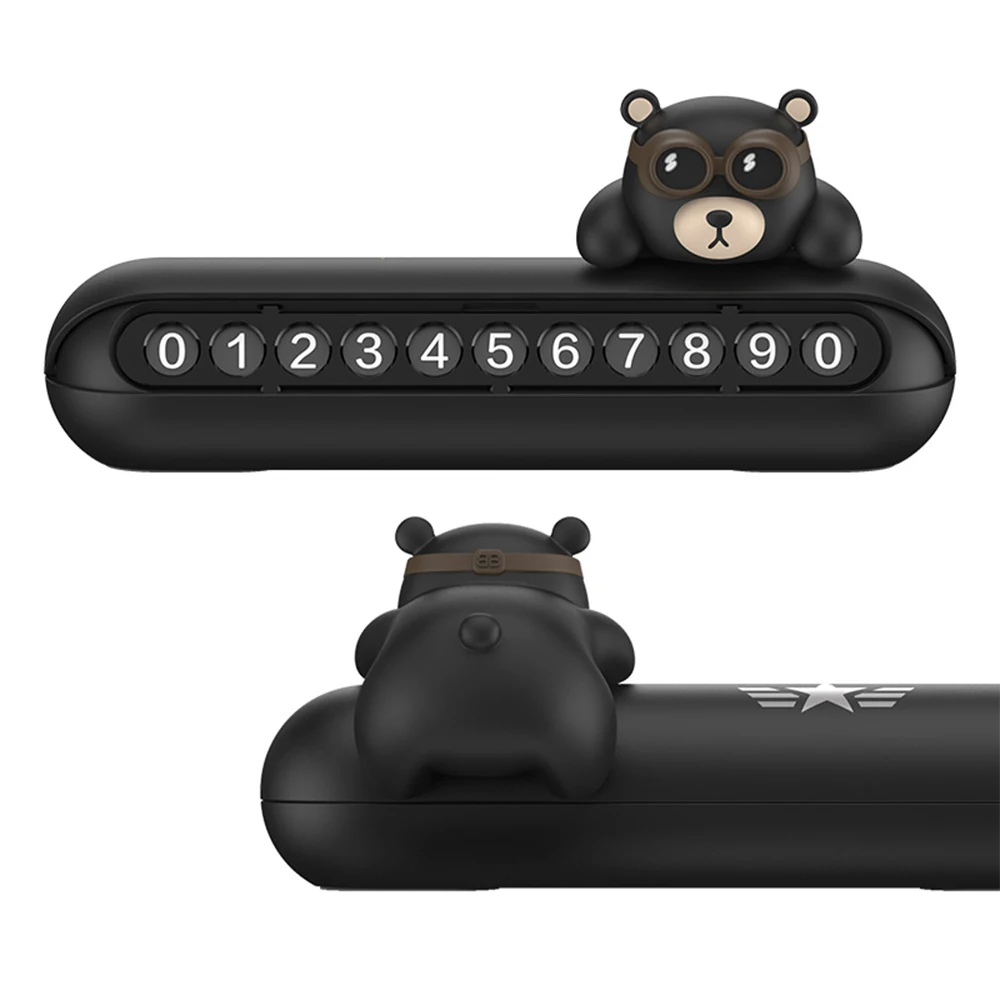 

Car Interior Accessories Temporary Parking Card For Auto License Plate Temporary Stop Sign Phone Number Plate Hidden Switch