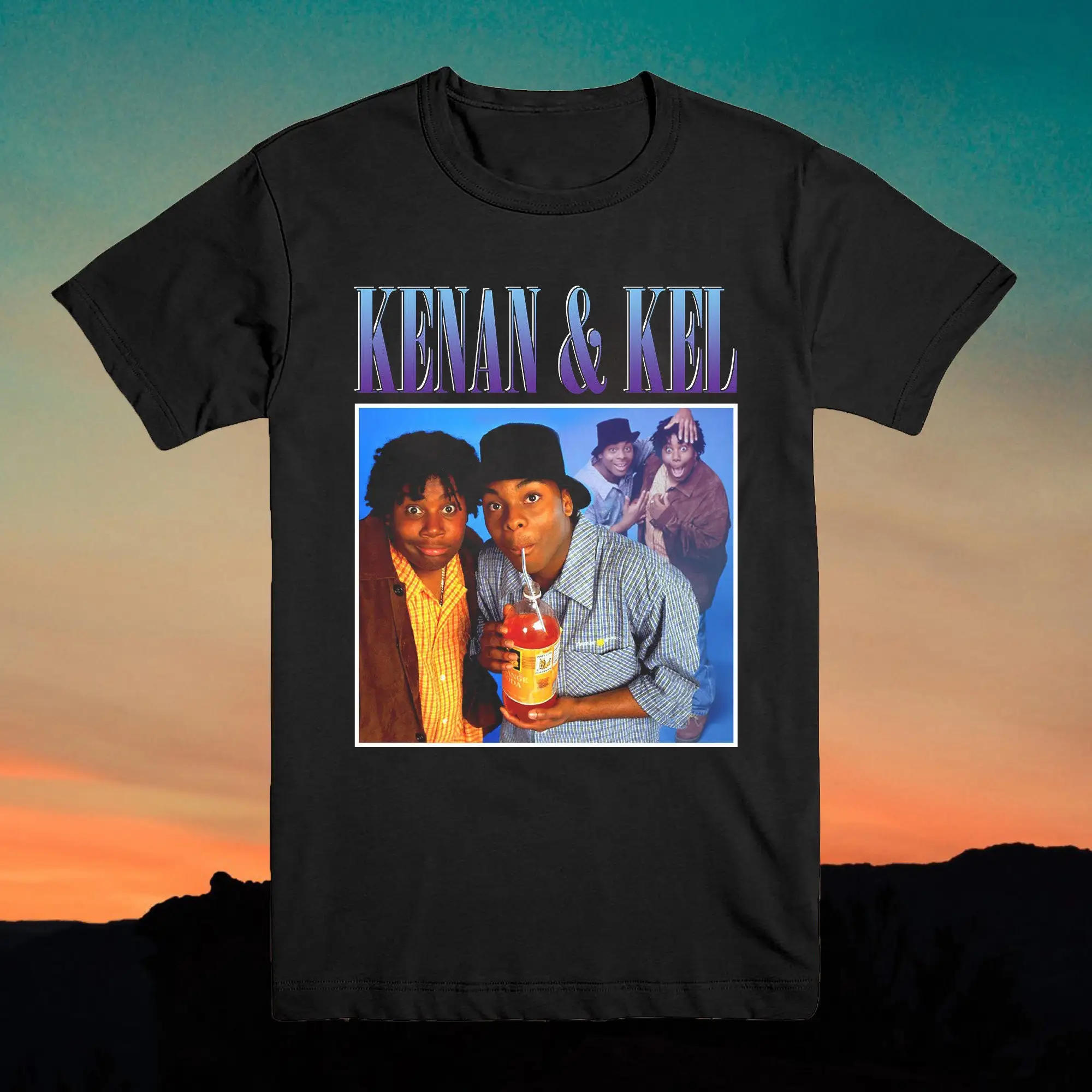 Kenan and Kel 빈티지 티셔츠, 아티스트 90 년대 영감을 받은 오마주 스타일