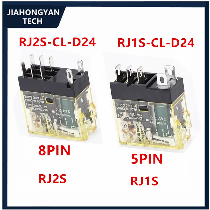 Original intermediate relay RJ2S-CL-D24 RJ1S-CL-D24 RJ2S-CL-A220 RJ1S-CL-A220 DC24V 8 pin 5 pin 2 open 2 close 1 open 1 close