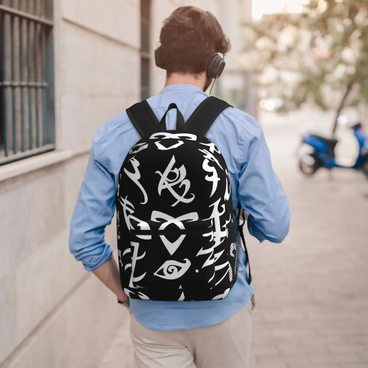 Shadowhunters, Shadowhunters Runes, Mortal Instruments Student Backpack School Bag Hiking Travel Daypack Bookbag Shoulder Bags