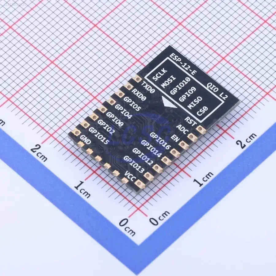 1PCS ESP-12E -90dBm 16dBm ESP8266 chip On-Board PCB Antenna 2.4GHz SMD,16x24mm WiFi Modules ROHS