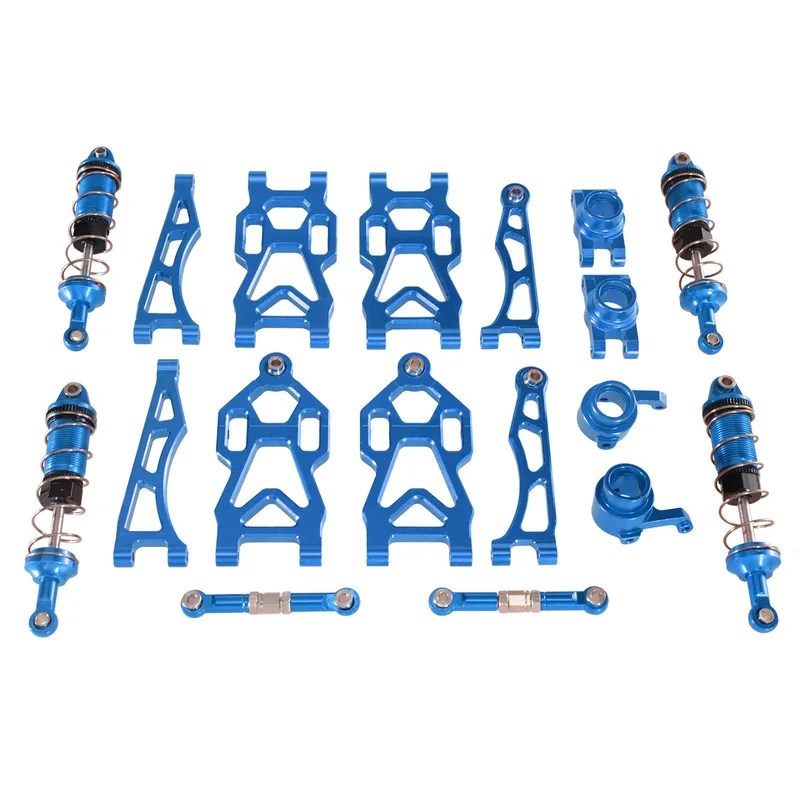 JRC SCY 1/16 RC سيارة معدنية ترقية عدة سبائك الألومنيوم أذرع تعليق ومفصل التوجيه مجموعة ل 16101 16102 لعبة التحكم عن بعد